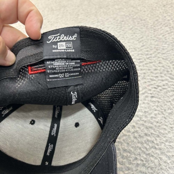 Titleist Footjoy Pro-v1 Hat Men Baseball Cap L Titleist Medium Large Black - Picture 7 of 8